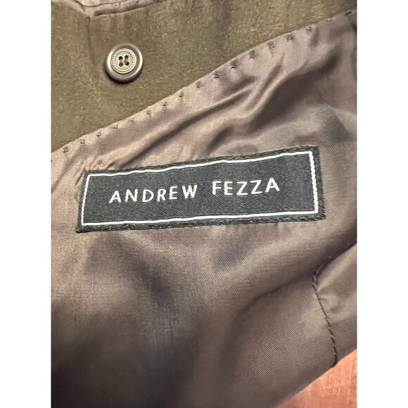 Andrew Fezza Men’s Brown Suede Three Button Blazer - Picture 2 of 2